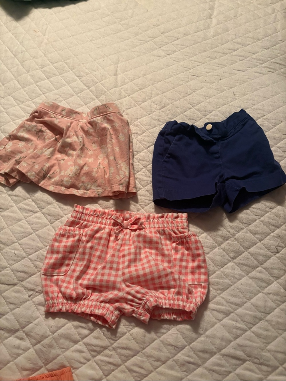 Janie and Jack Toddler Shorts Trio - Pink & Navy